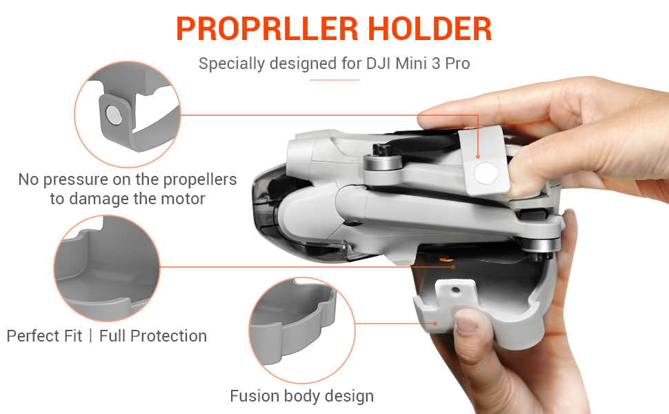 CYNOVA DJI Mini 3 Pro Propeller Holder, Mavic Pro Strap DJI Mini 3 Pro