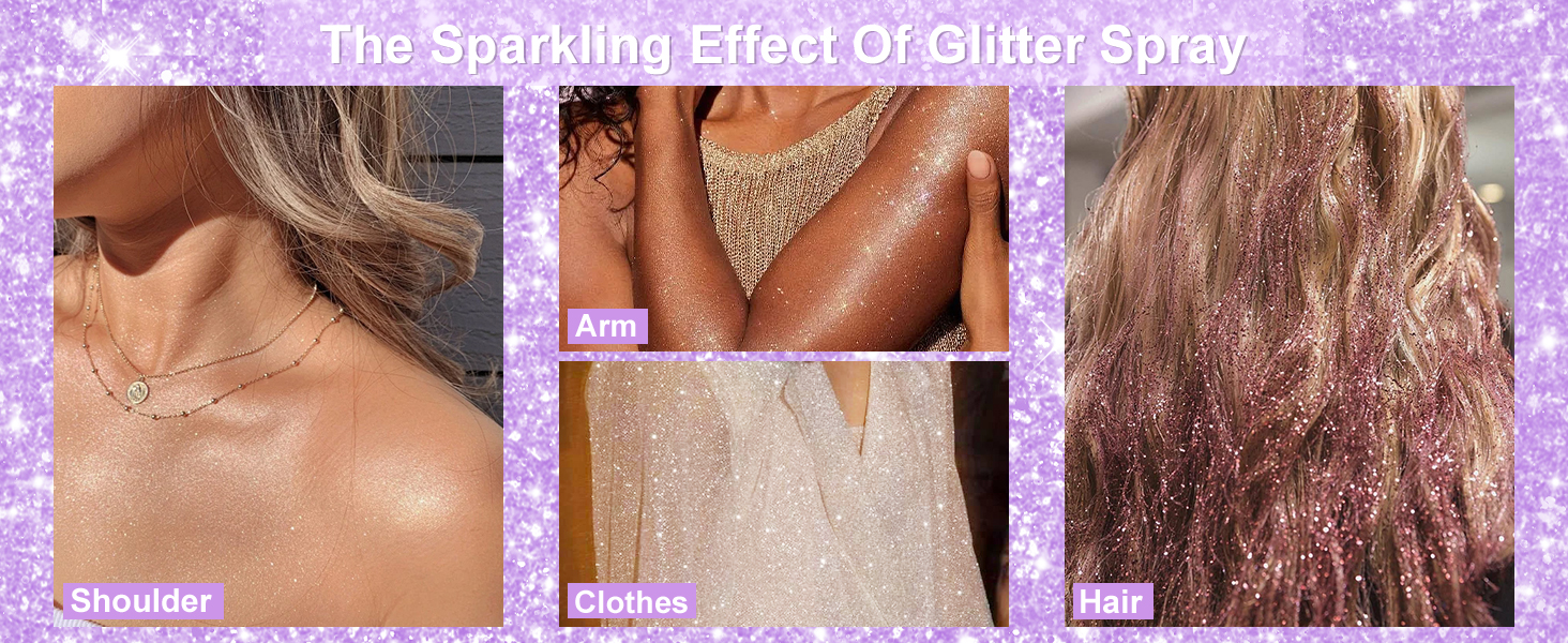 body glitter spray