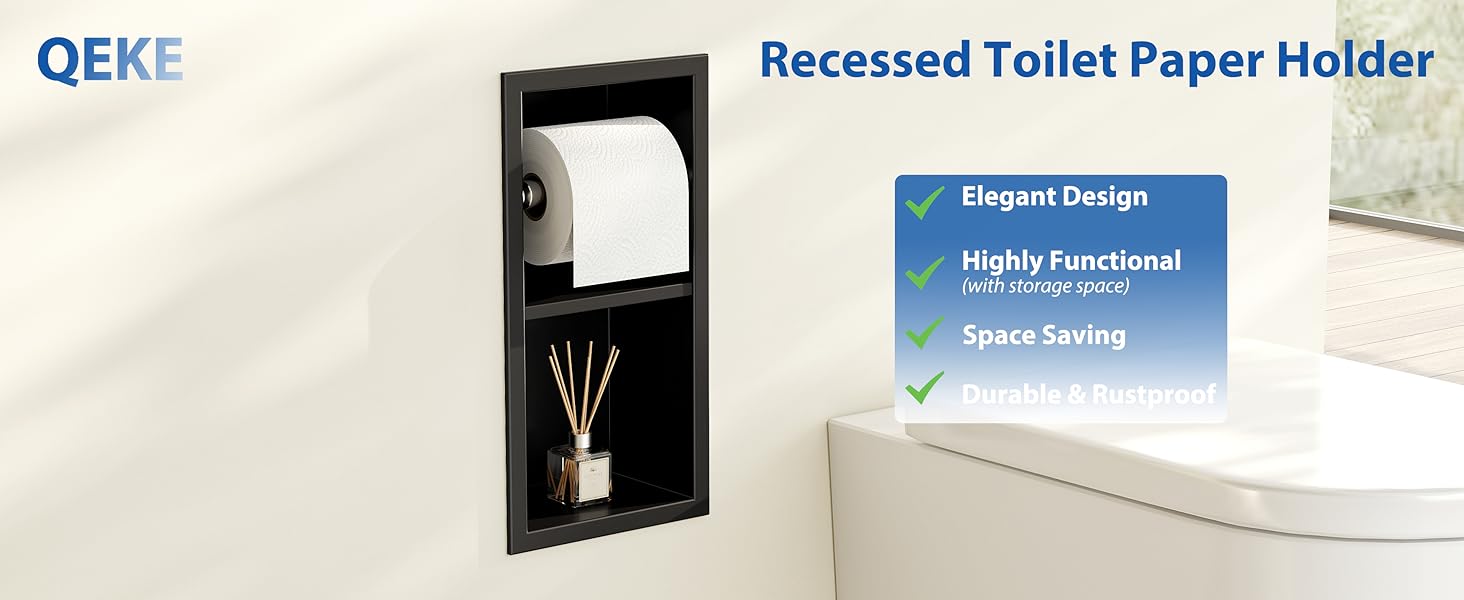 Recessed Toilet Paper Holder