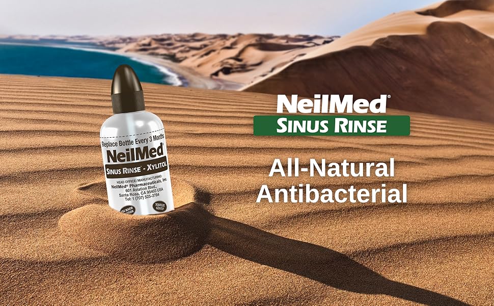 NeilMed Sinus Rinse, All-Natural Antibacterial