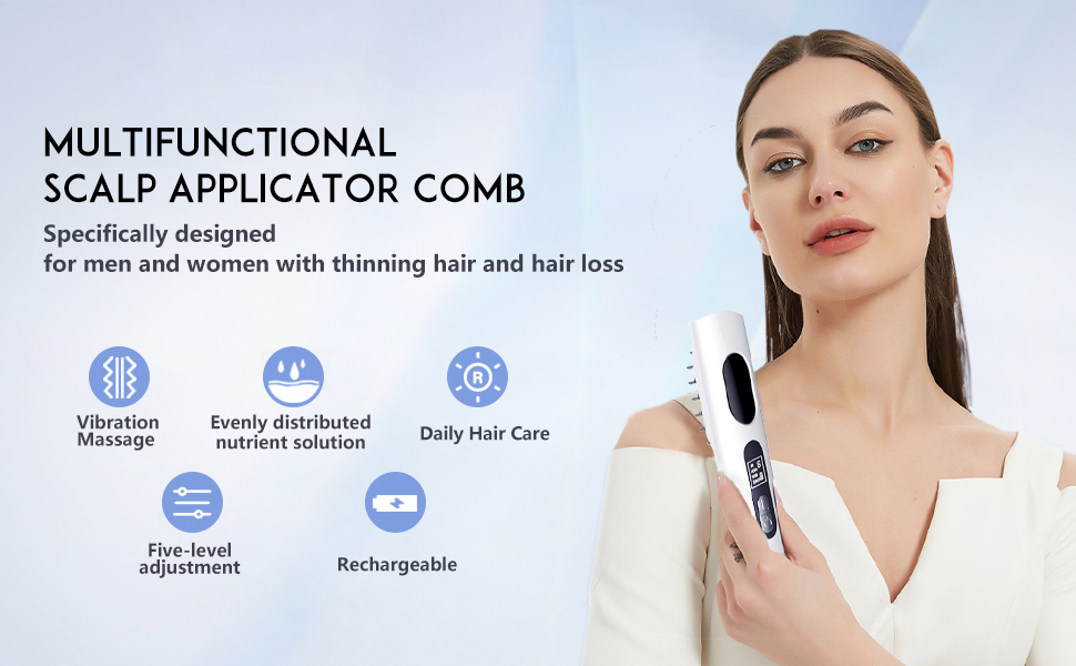 Electric Hair Oiling Applicator and Scalp Massager