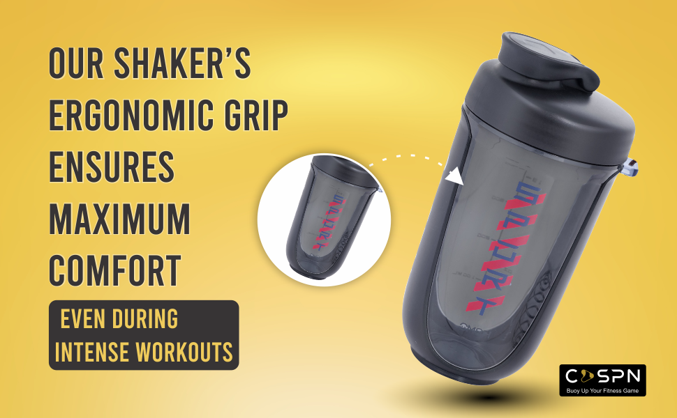 Versatile Shaker Bottles : secure screw-on lid and a convenient flip cap