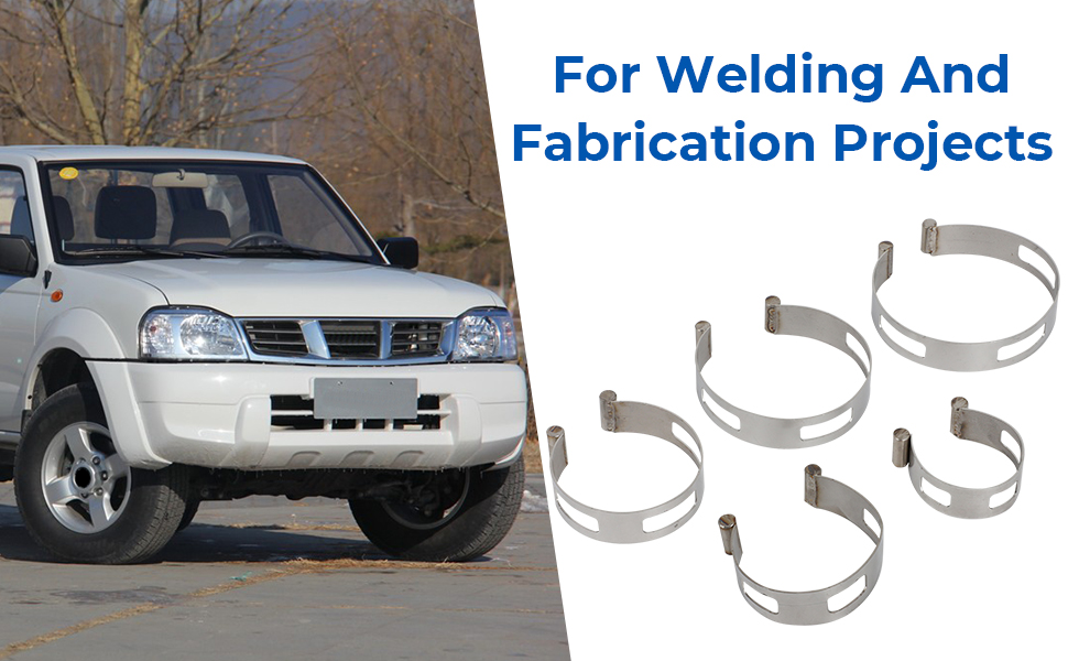 5PCS Exhaust Pipe Tacking Band For Tig Welding Fabrication 2&#34; 2.5&#34; 3&#34; 3.5&#34; 4&#34;