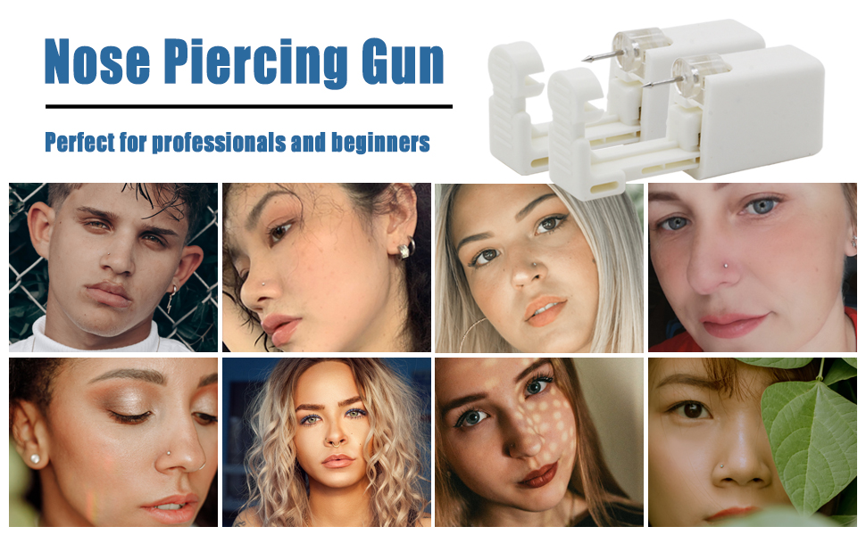 Ruicoo Nose Piercing Gun 2 Pack Self Nose Piercing Gun
