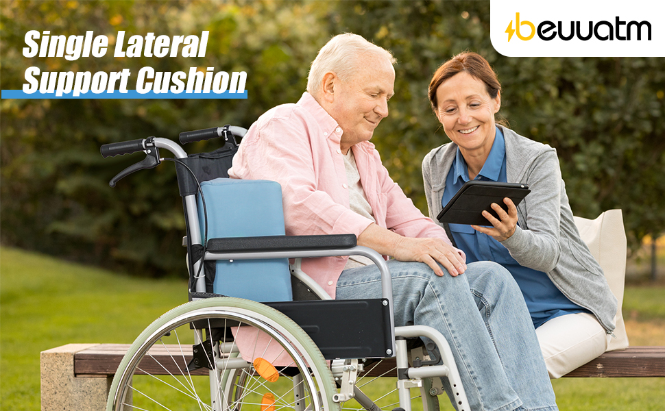 Beuuatm Lateral Support for Wheelchair Side Guards, Wheelchair Back Support Wedge