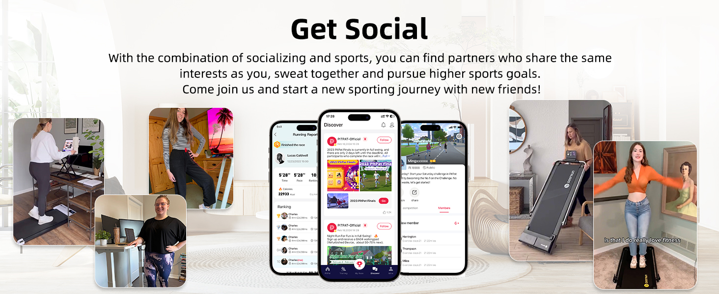 raceable walking pad