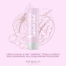 SOS LÁBIOS ESFOLIANTE LABIAL 3, 5GR TOP BEAUTY, Top Beauty