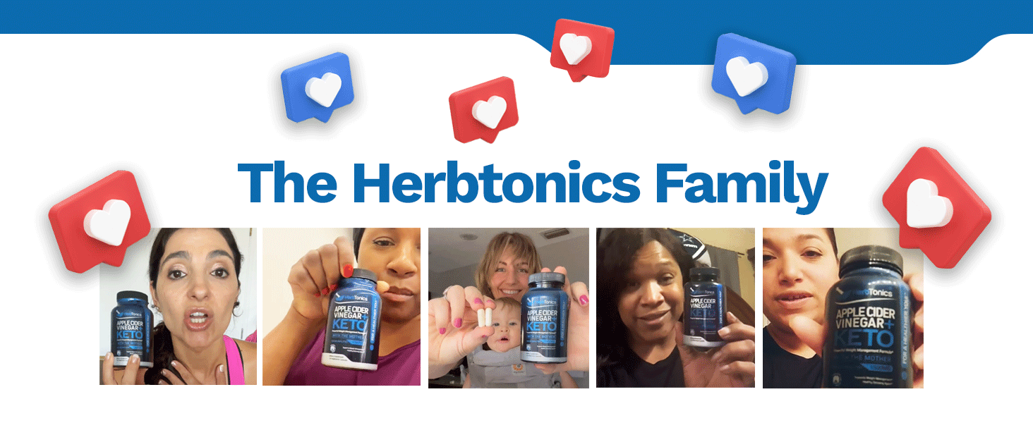 Herbtonics Keto Apple Cider Vinegar Gummies Digestion