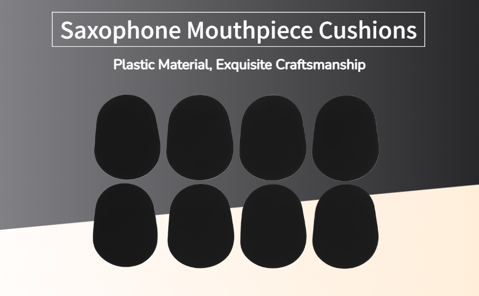 8Pcs Mouthpiece Cushion, 0.8mm/0.3mm/0.5mm Rubber Saxophone Sax