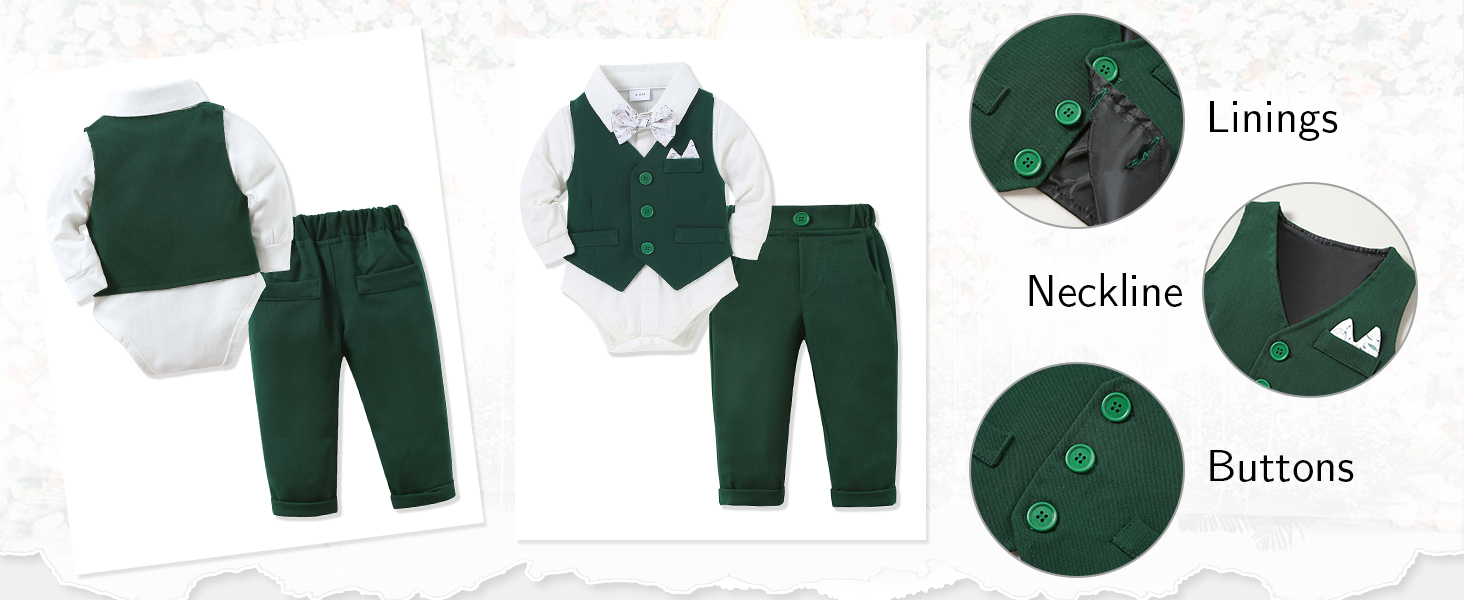 Green Baby Boy Suit