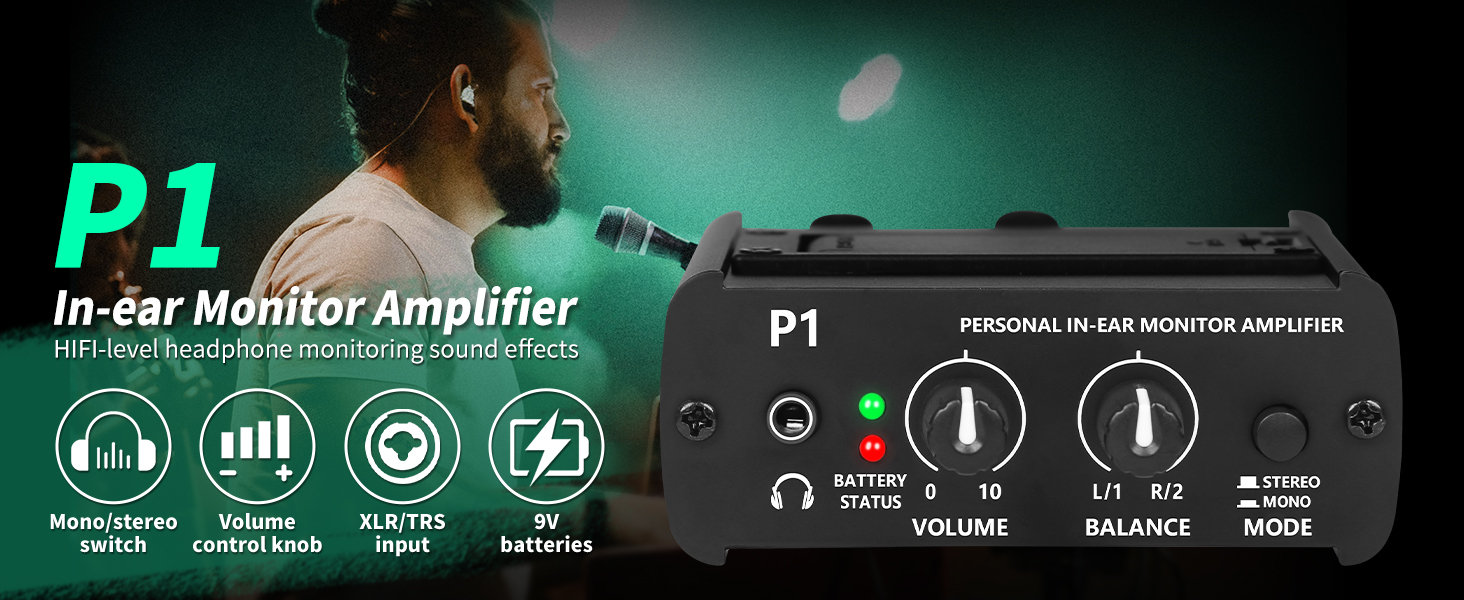 Personal in Ear Monitor System Headphone Amplifier