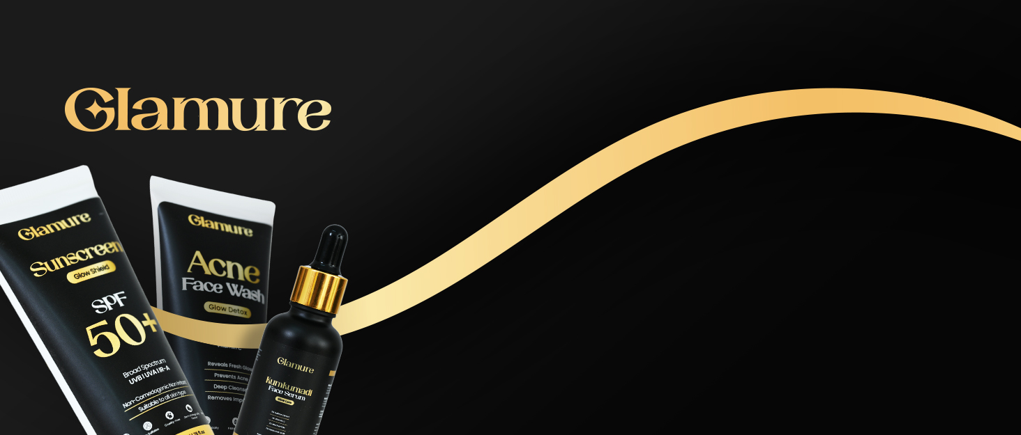 Glamure 10% Vitamin C Face Serum 4% Niacinmide and 1% Hyaluronic Acid, flashing skin, hydrating and hydrating serum, anti-dulaness for men and women, 30ml background