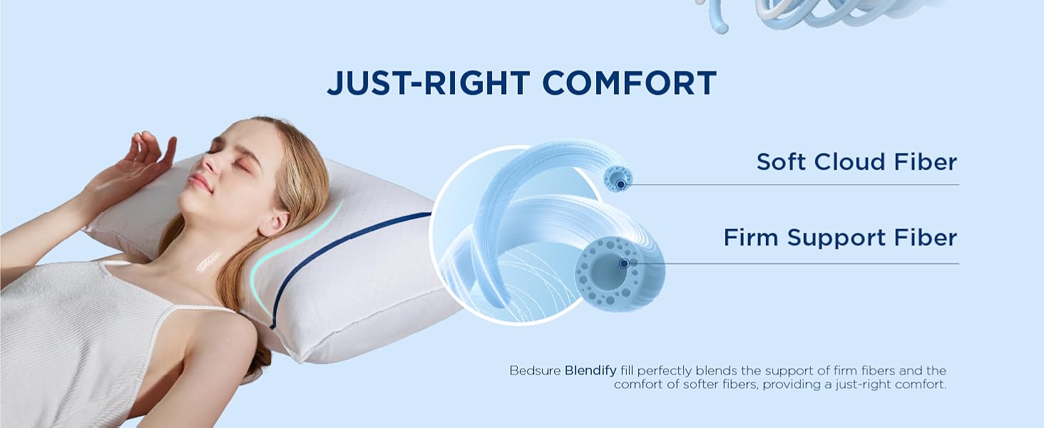 Bedsure Queen Pillows Size Set of 2 Hotel Queen Size