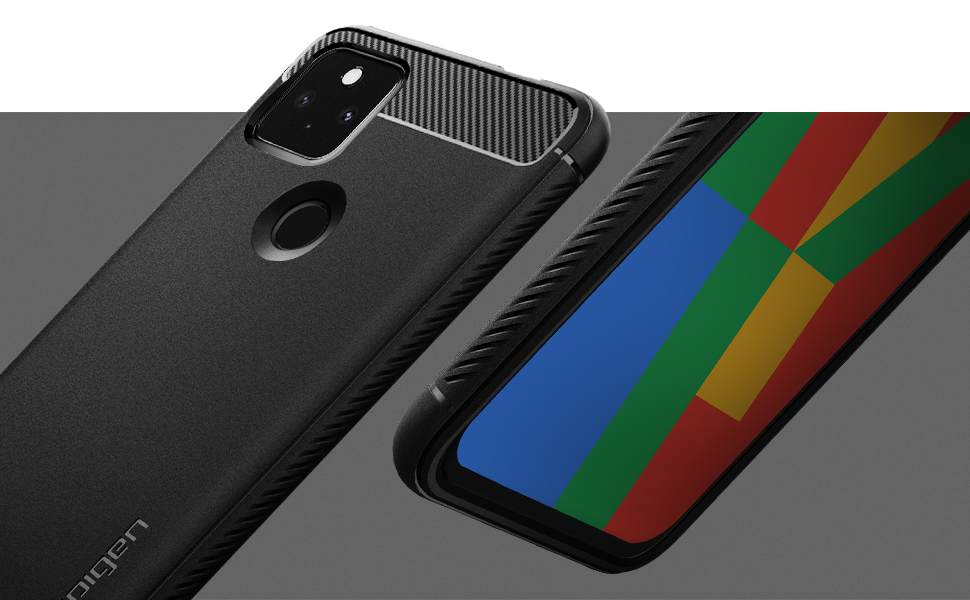 Spigen Rugged Armor Designed for Google Pixel 5a Case for