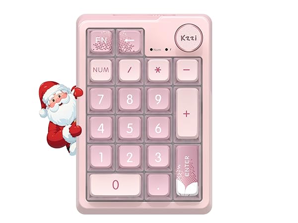 K•᷄ʚ•᷅OZU Amazon.com: KZZI Mechanical Number Pad,Bluetooth5.0/2.4G