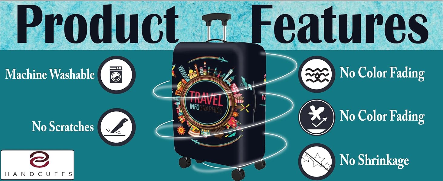trolly cover large size, luggage cover, suitcase medium size cover, large suitcase cover