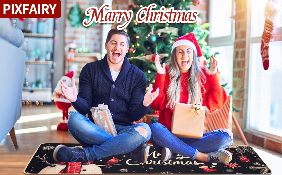 Christmas kitchen rugs