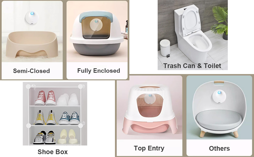 Cat Litter Deodorizer, 3.0 Upgraded Cat Litter Box Odor Eliminator