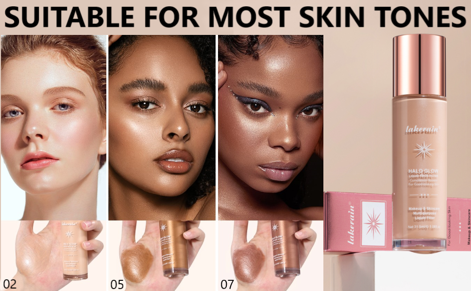 Glow Liquid Filter Foundation Highlighter Makeup Glowing