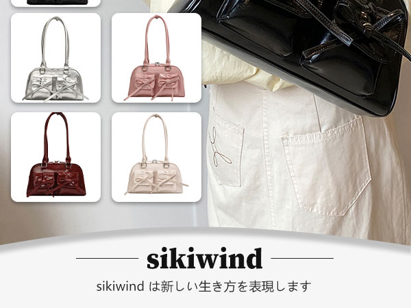 Amazon | [sikiwind] リボン付きアームピットバッグ 女性