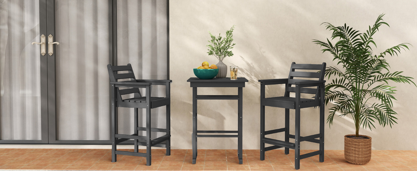 black porch