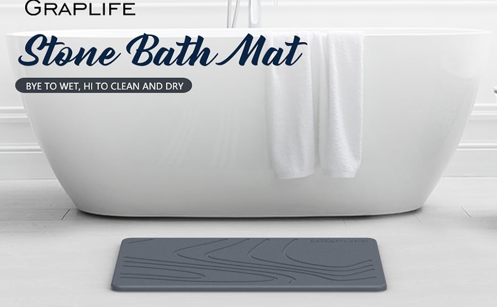 Stone bath mat