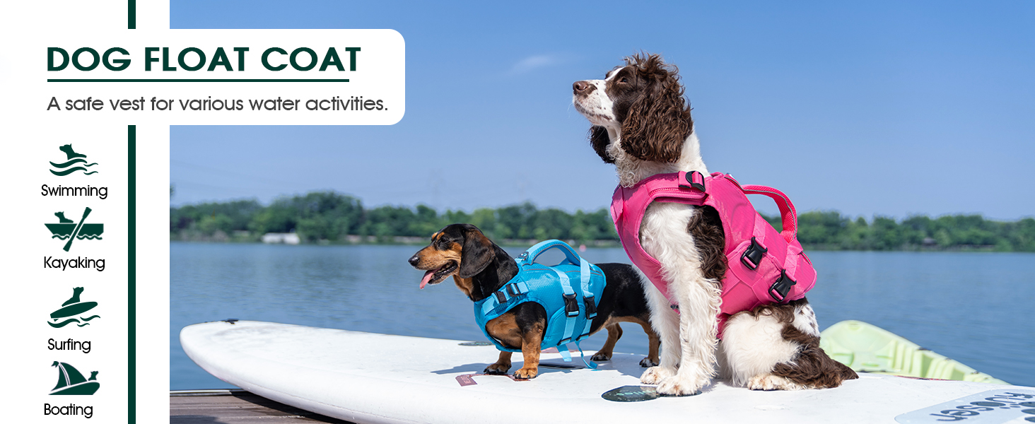 Dog Life Jacket with Reflective Stripes