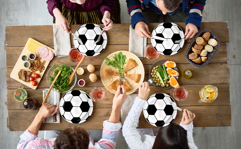 Soccer Party Supplies 120PCS Soccer Birthday Party