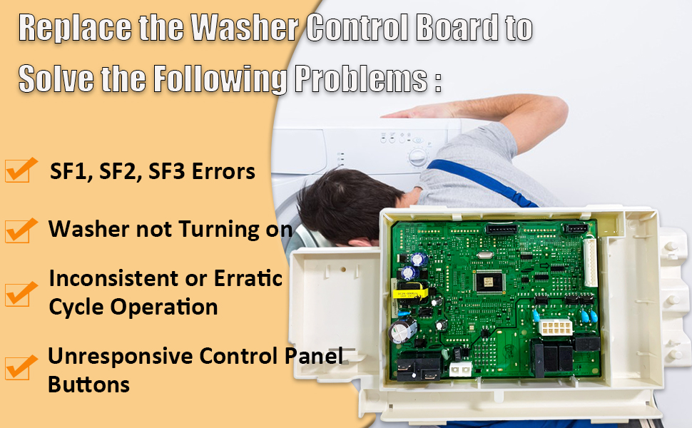 DC9201803D Washer Main Control Board Compatible with