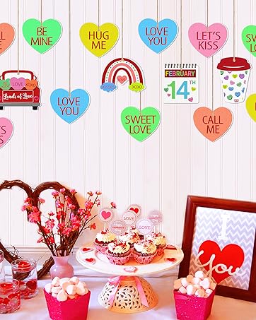valentines candy heart ornaments