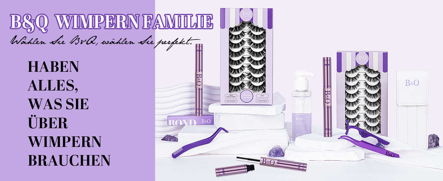 BQ Wimpern Extensions Cat Eye Fluffy Cluster Lashes