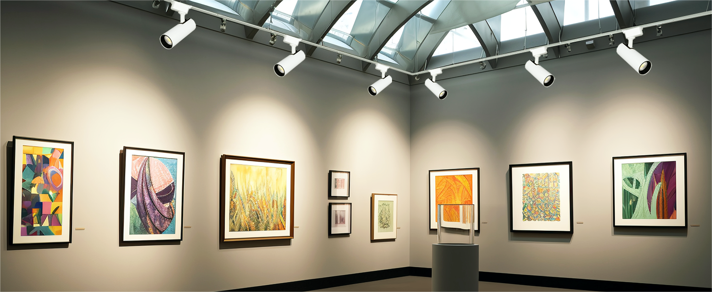 Yuemegou H Type Track Lighting Complete Kit, 25 W Plug in LED Track Lighting Complete Kits 12