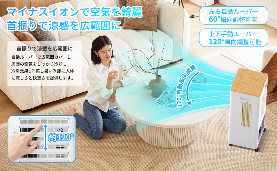Amazon.co.jp: 冷風扇 冷風機【2025年新登場＆12L大容量＆3段階