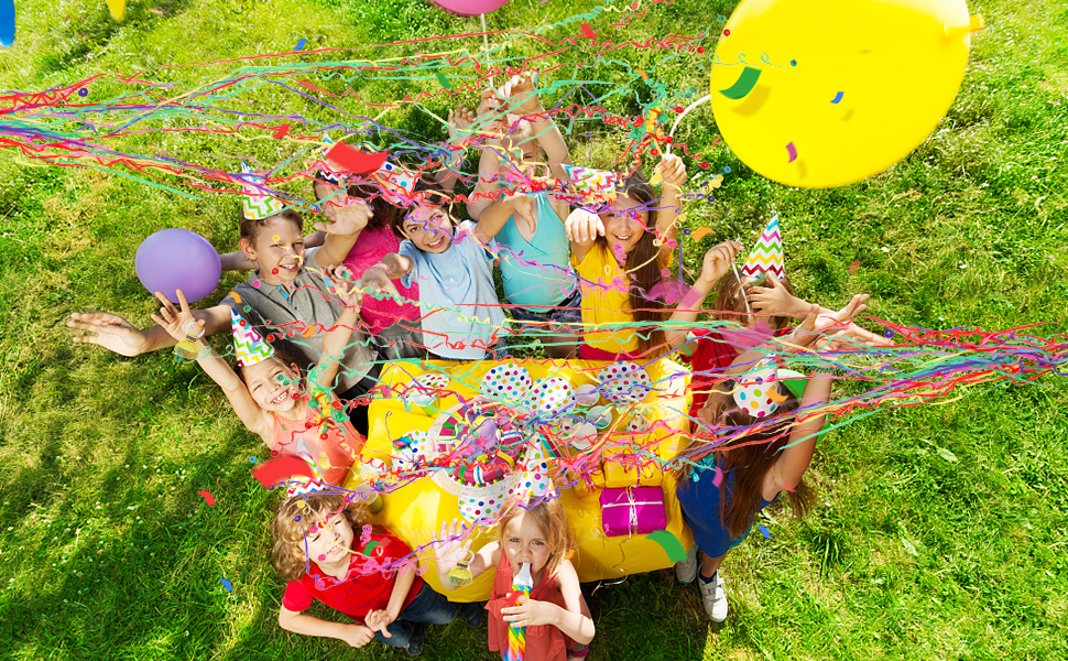 20 Pack Streamer Poppers No Mess Confetti Crackers Hand