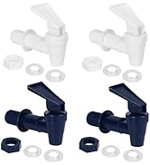 Replacement Cooler Faucet,4Pcs Reusable Spigot,Spout for Water Dispenser,Plastic Water Beverage T...