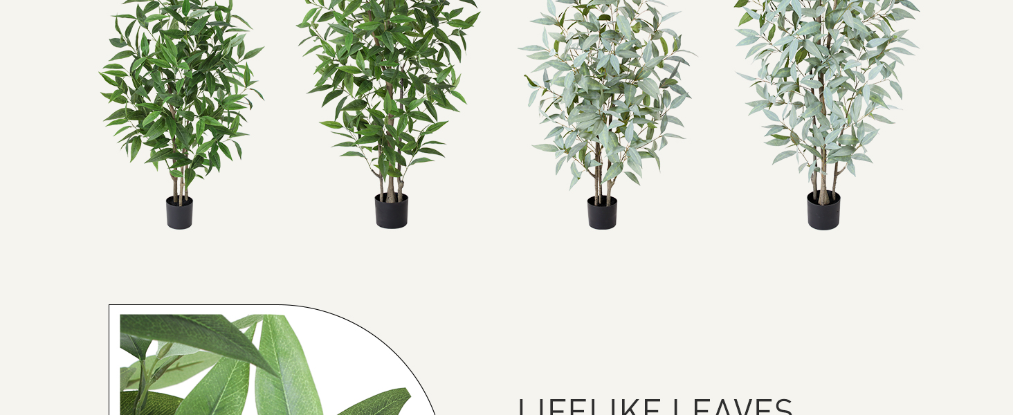 Artificial Eucalyptus Tree, 4ft Tall Fak... 7 ANP120 3