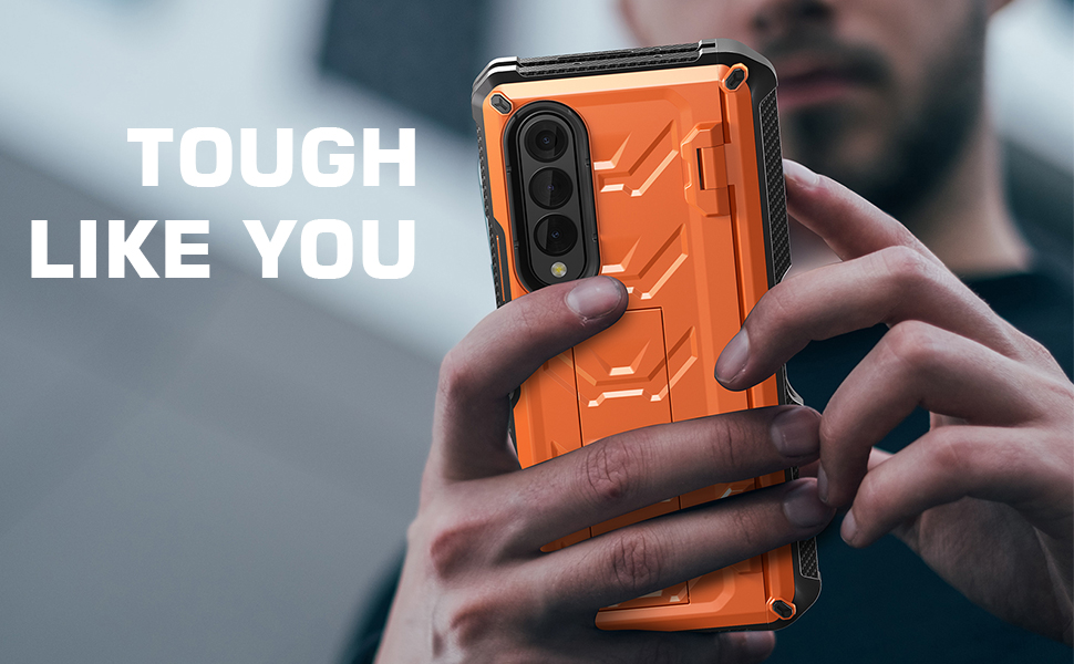 REEGINCH for Samsung Galaxy Z Fold 4 Case with S Pen Holder