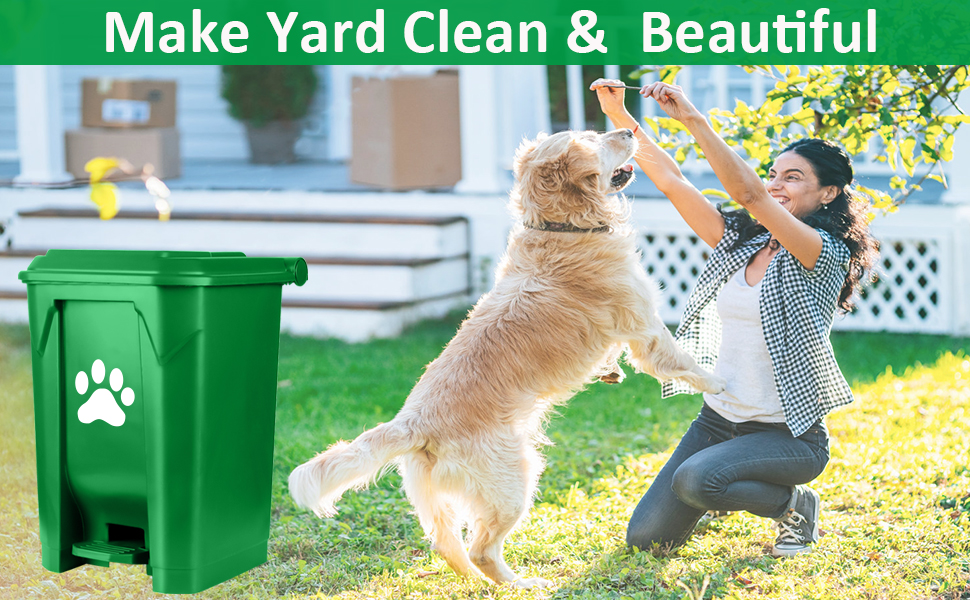 Outdoor Dog Poop Trash Can Pet Waste Station Dog Waste