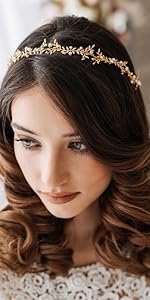 Pearl Gold Headpiece