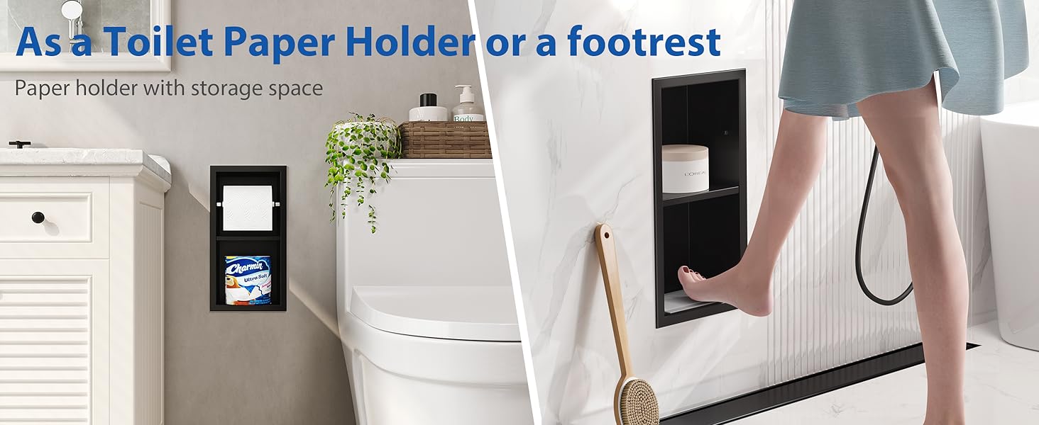 Recessed Toilet Paper Holder