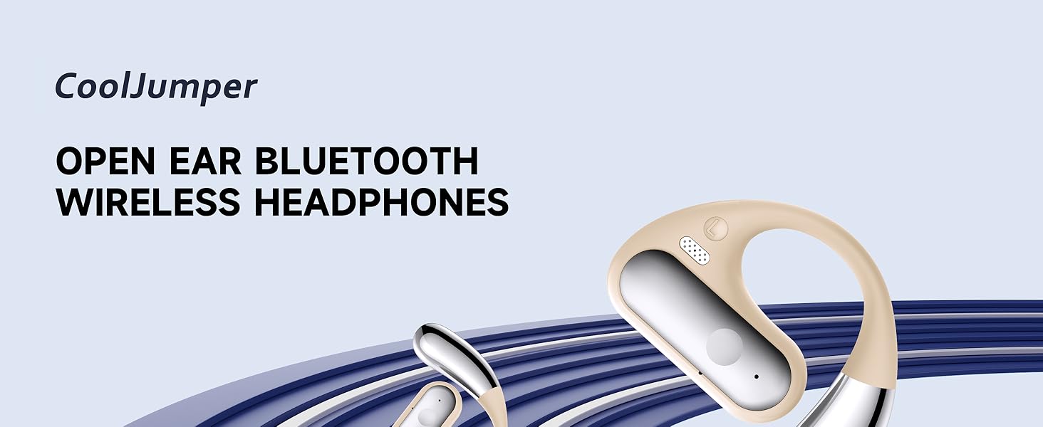 OPEN EAR BLUETOOTH WIRELESS HEADPHONES
