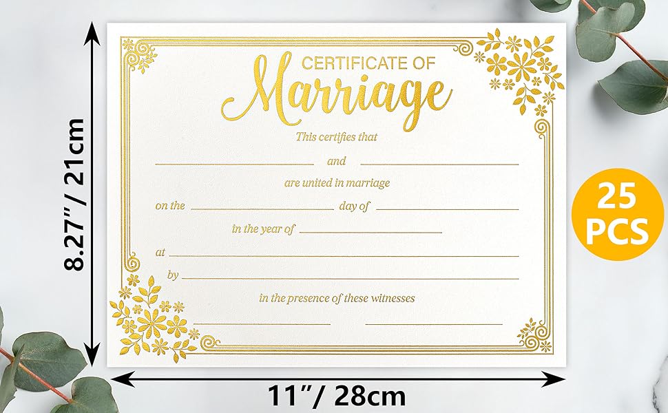 amazon-com-lesnala-25pcs-marriage-certificates-with-gold-foil-edges-blank-thick-paper-for-wedding-ceremony-official-newly-weds-expecting-proposals-supplies-11-x-8-27inch-office-products for Free Printable Marriage Certificate With Witnesses Amazon.com : Lesnala 25Pcs Marriage Certificates with Gold Foil Edges Blank Thick Paper for Wedding Ceremony Official Newly Weds Expecting Proposals Supplies 11 X 8.27inch : Office Products for Free Printable Marriage Certificate With Witnesses