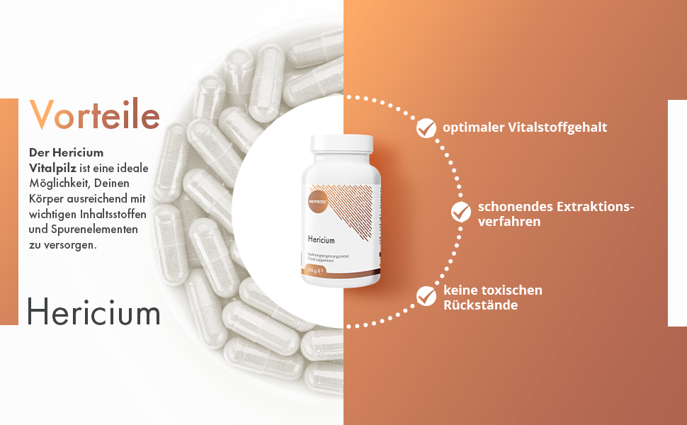 optimaler Vitalstoffgehalt, Schonendes Extraktionsverfahren, Keine toxischen Rückstände