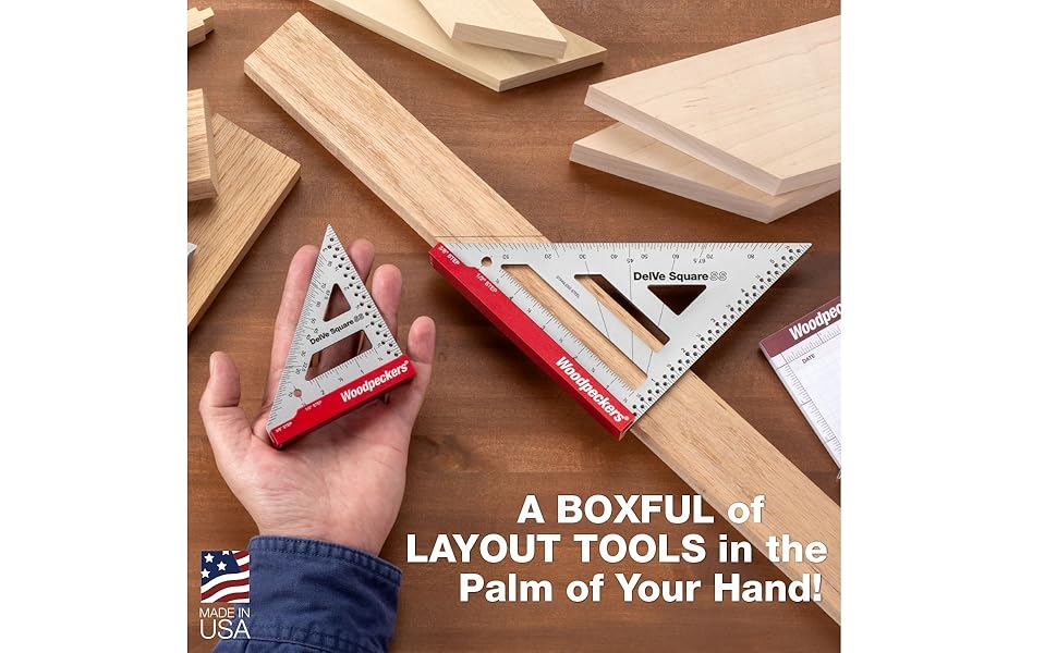 woodpeckers delve square stainless steel carpenter square layout tool