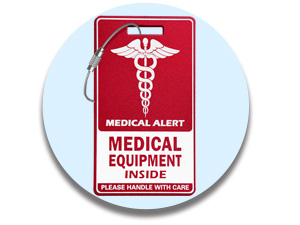 Medical Equipment Luggage Tag