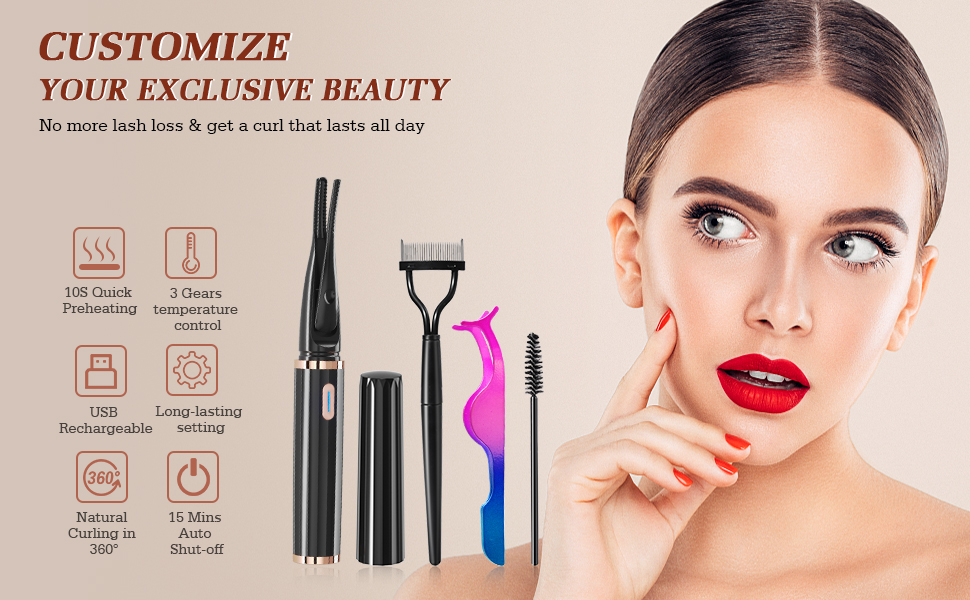 Heated Eyelash Curler Kit