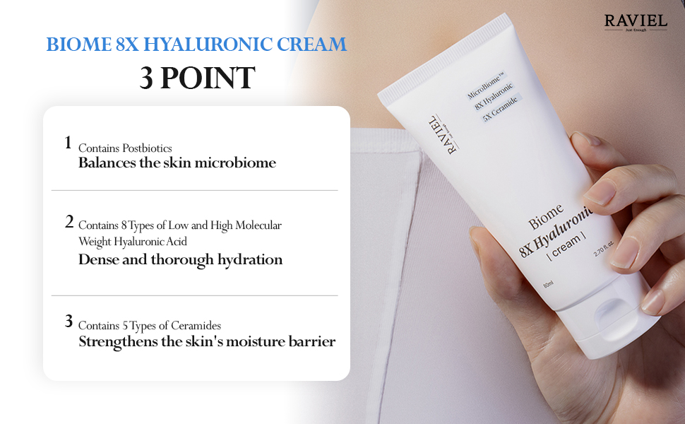 RAVIEL Biome 8X Hyaluronic Cream
