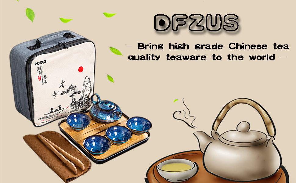 Japanese Tea Set, Travel tea set, Chinese Gongfu Tea Set