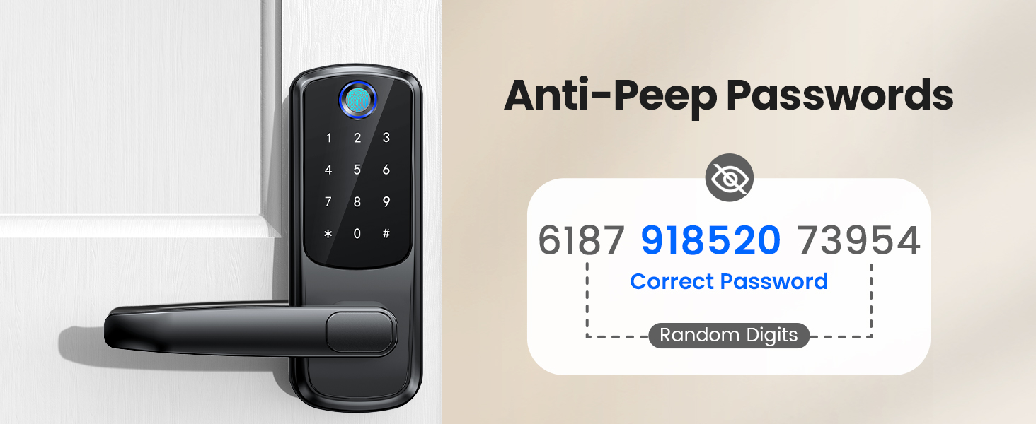 Keyless Entry Door Lock with Handle