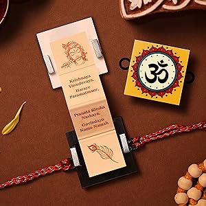 Om Suraksha Kavach Rakhi  Om Rakhi for Brother  Kavach Rakhi for Protection  Spiritual Om Rakhi